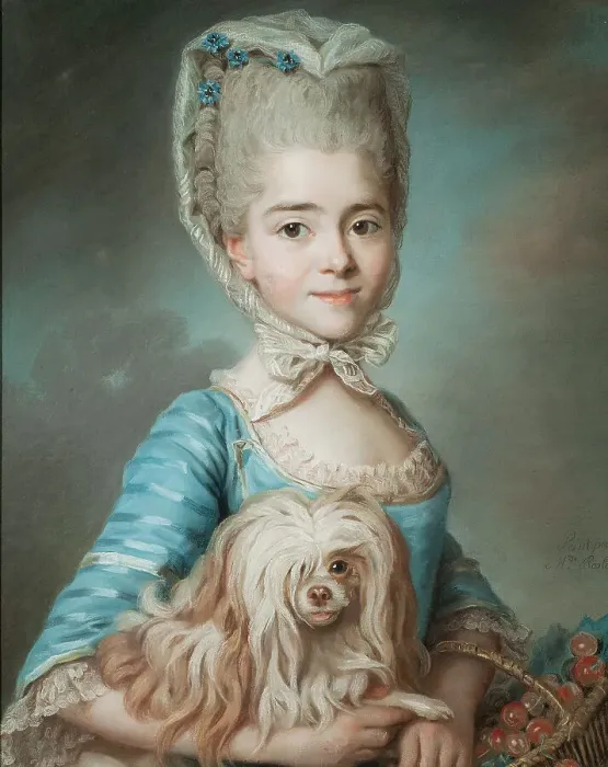 Framed Print : Augustine-Suzanne Roslin (1760-1831), married to Louis Suzanne Claire Carteron de Barmont... 1771. Creator: Marie-Suzanne Giroust Framed Print : Augustine-Suzanne Roslin (1760-1831), married to Louis Suzanne Claire Carteron de Barmont... 1771. Creator: Marie-Suzanne Giroust