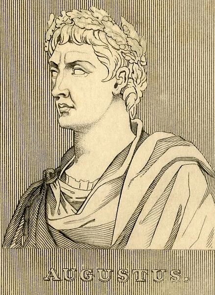 Augustus, (63 BC- AD14), 1830. Creator: Unknown