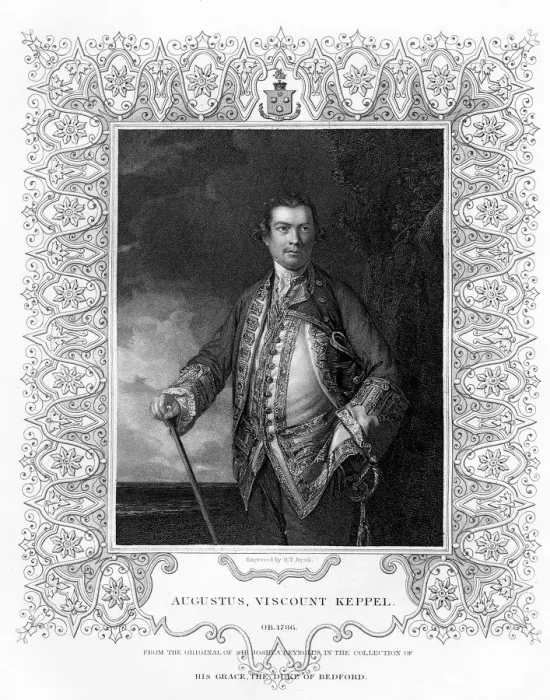 Framed Print : Augustus Keppel, Viscount Keppel, (1725-1786), 19th Century. Artist: Henry Thomas Ryall Framed Print : Augustus Keppel, Viscount Keppel, (1725-1786), 19th Century. Artist: Henry Thomas Ryall