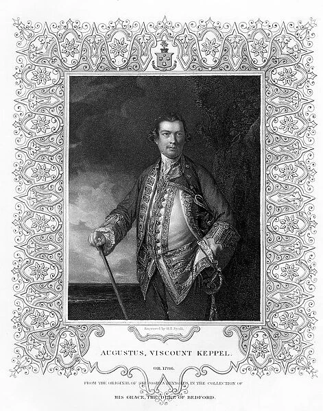 Augustus Keppel, Viscount Keppel, (1725-1786), 19th Century. Artist: Henry Thomas Ryall