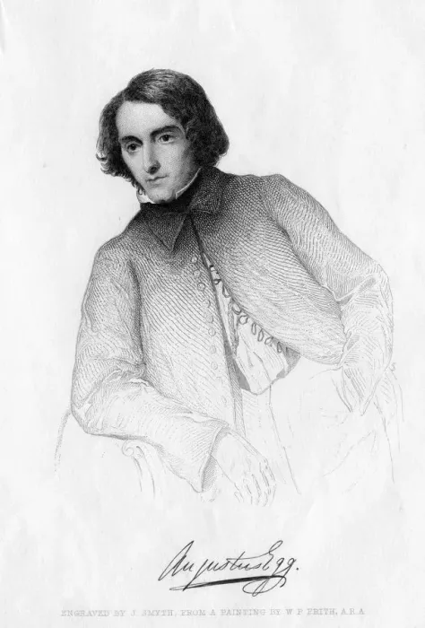 Framed Print : Augustus Leopold Egg (1816-1863), English painter, 19th century. Artist: J Smyth Framed Print : Augustus Leopold Egg (1816-1863), English painter, 19th century. Artist: J Smyth