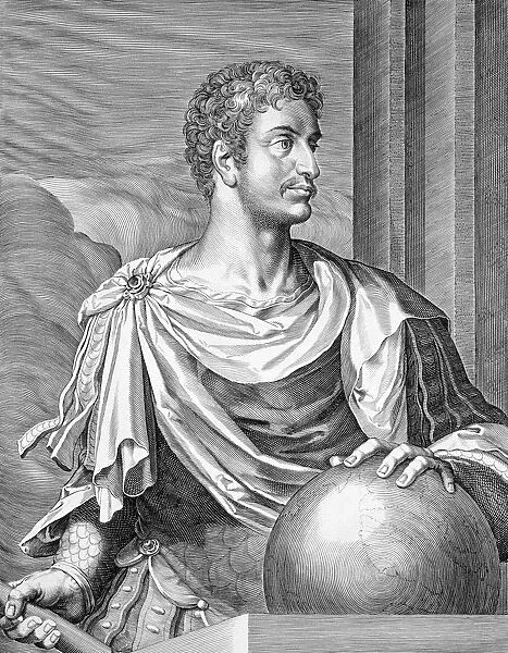 Augustus, Roman Emperor, (c1590-1629). Artist: Aegidius Sadeler II