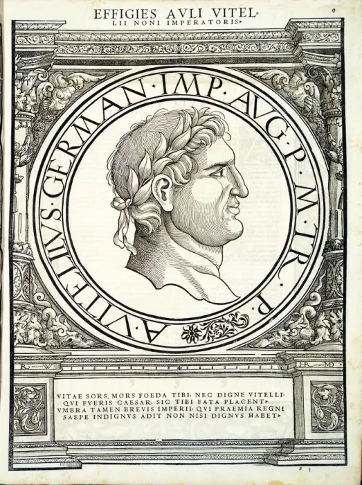 Framed Print : Aulus Vitellius (15 - 69 AD), 1559 Framed Print : Aulus Vitellius (15 - 69 AD), 1559