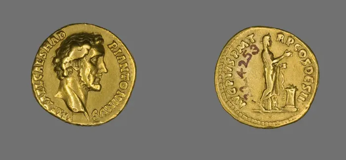 Framed Print : Aureus (Coin) Portraying Emperor Antoninus Pius, 138-161. Creator: Unknown Framed Print : Aureus (Coin) Portraying Emperor Antoninus Pius, 138-161. Creator: Unknown