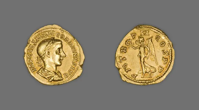 Framed Print : Aureus (Coin) Portraying Emperor Gordian III, 239 (late July-December) Framed Print : Aureus (Coin) Portraying Emperor Gordian III, 239 (late July-December)