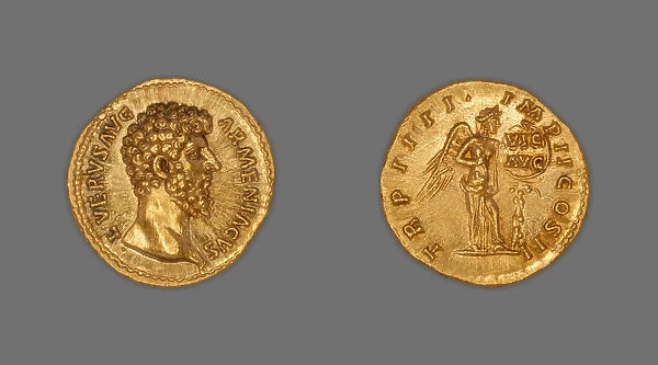 Aureus (Coin) Portraying Emperor Lucius Verus, December 163-December 164