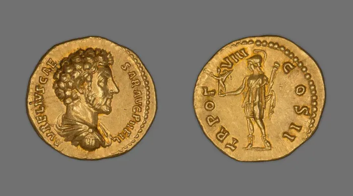 Framed Print : Aureus (Coin) Portraying Emperor Marcus Aurelius, 153-154, issued by Antoninus Pius Framed Print : Aureus (Coin) Portraying Emperor Marcus Aurelius, 153-154, issued by Antoninus Pius