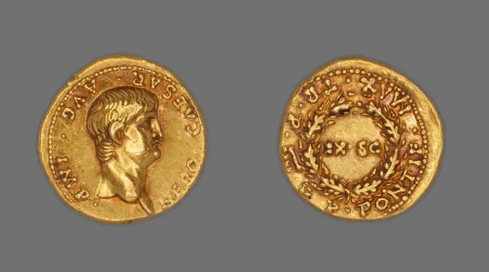 Framed Print : Aureus (Coin) Portraying Emperor Nero, December 57-December 58, issued by Nero (emperor) Framed Print : Aureus (Coin) Portraying Emperor Nero, December 57-December 58, issued by Nero (emperor)