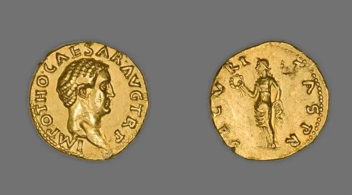 Framed Print : Aureus (Coin) Portraying Emperor Otho, 69 CE (January-April), issued by Otho Framed Print : Aureus (Coin) Portraying Emperor Otho, 69 CE (January-April), issued by Otho
