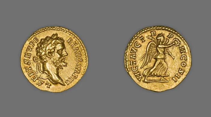 Framed Print : Aureus (Coin) Portraying Emperor Septimus Severus, 194-195, issued by Septimius Severus Framed Print : Aureus (Coin) Portraying Emperor Septimus Severus, 194-195, issued by Septimius Severus