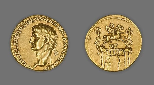 Aureus (Coin) Portraying Nero Claudius Drusus, 41-45, issued by Claudius
