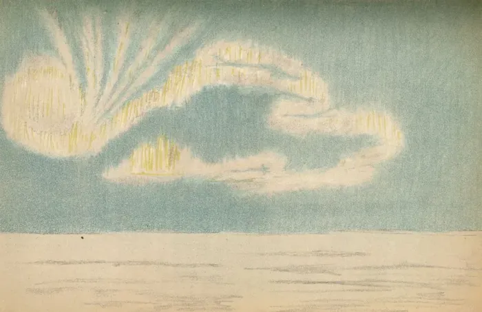 Framed Print : Aurora Borealis, 18th October 1894, (1897). Artist: Fridtjof Nansen Framed Print : Aurora Borealis, 18th October 1894, (1897). Artist: Fridtjof Nansen