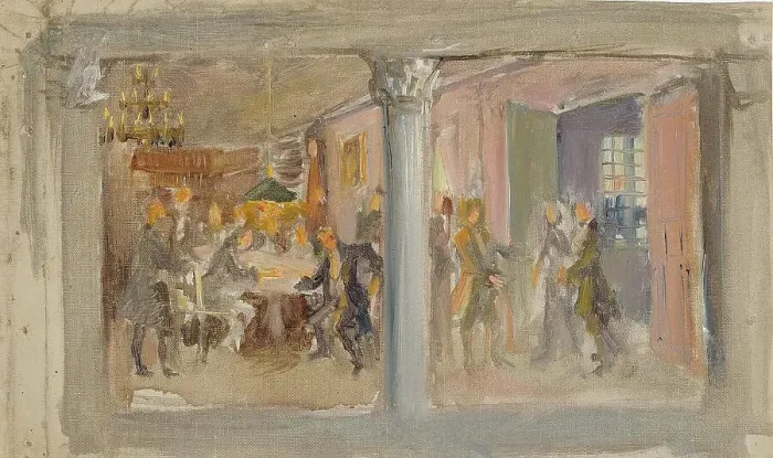 Framed Print : Aurora club, rehearsal for the Helsinki University wall painting, 1915-1916. Creator: Akseli Gallen-Kallela Framed Print : Aurora club, rehearsal for the Helsinki University wall painting, 1915-1916. Creator: Akseli Gallen-Kallela