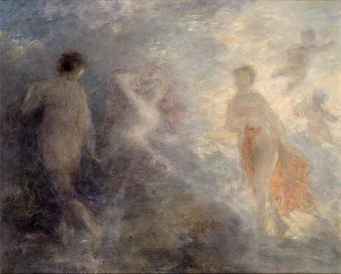 Framed Print : Aurora, the goddess of the dawn, drives away the night, 1904. Creator: Fantin-Latour, Henri (1836-1904) Framed Print : Aurora, the goddess of the dawn, drives away the night, 1904. Creator: Fantin-Latour, Henri (1836-1904)