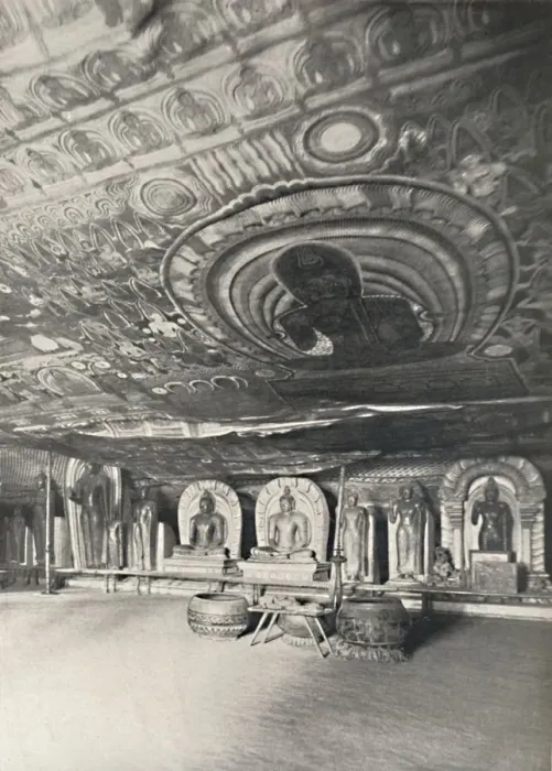 Framed Print : Aus den Felsentempeln von Dambulla, 1926 Framed Print : Aus den Felsentempeln von Dambulla, 1926