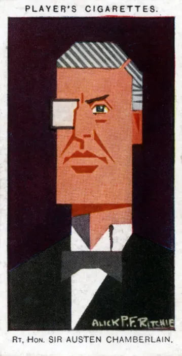 Framed Print : Austen Chamberlain, British politician, 1926. Artist: Alick P F Ritchie