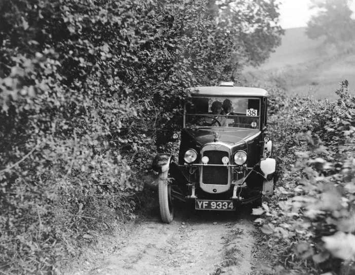 Framed Print : Austin 12 / 4 Windsor saloon taking part in the North West London Motor Club Trial, 1 June 1929 Framed Print : Austin 12 / 4 Windsor saloon taking part in the North West London Motor Club Trial, 1 June 1929