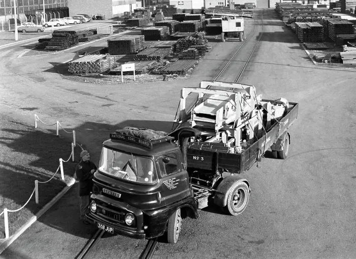 Framed Print : Austin 504 tractor unit belonging to the National Coal Board (NCB), 1963. Artist Framed Print : Austin 504 tractor unit belonging to the National Coal Board (NCB), 1963. Artist