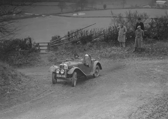 Framed Print : Austin 7 Grasshopper of Alf Langley competing at the MG Car Club Midland Centre Trial, 1938 Framed Print : Austin 7 Grasshopper of Alf Langley competing at the MG Car Club Midland Centre Trial, 1938