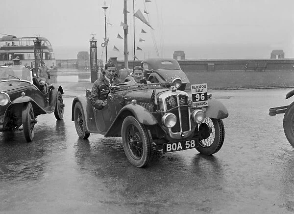 Austin 7 Grasshopper of CD Buckley at the Blackpool Rally, 1936. Artist: Bill Brunell