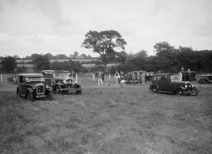 Framed Print : Austin 7 and two Singers taking part in the Bugatti Owners Club gymkhana, 5 July 1931 Framed Print : Austin 7 and two Singers taking part in the Bugatti Owners Club gymkhana, 5 July 1931