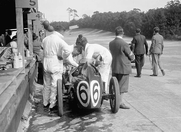 Austin 747 cc car of Charles Goodacre retired from the BRDC 500 Miles Race, Brooklands, 1931