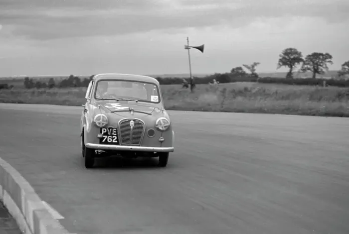 Framed Print : Austin A35 at 750 MC 6 hour relay race Silverstone 1957 Framed Print : Austin A35 at 750 MC 6 hour relay race Silverstone 1957