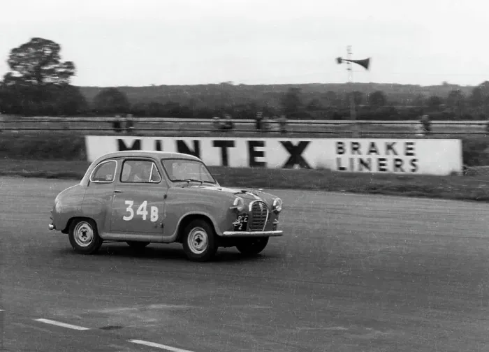 Framed Print : Austin A35 at 750 MC 6 hour relay race Silverstone 1957 Framed Print : Austin A35 at 750 MC 6 hour relay race Silverstone 1957