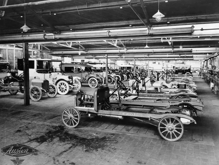 Framed Print : Austin assembly shop, 1914 Framed Print : Austin assembly shop, 1914