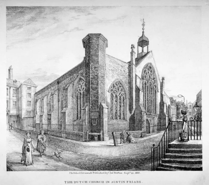 Framed Print : Austin Friars, City of London, 1823. Artist Framed Print : Austin Friars, City of London, 1823. Artist