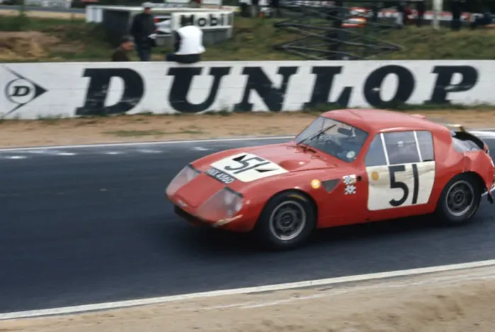 Framed Print : Austin - Healey Sprite, Baker - Hedges 1967, Le Mans 24 hour race. Creator: Unknown