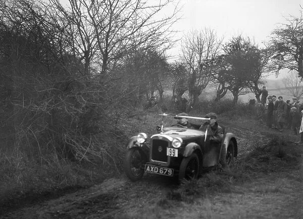 Austin Nippy of CM Davis at the Sunbac Colmore Trial, near Winchcombe, Gloucestershire, 1934