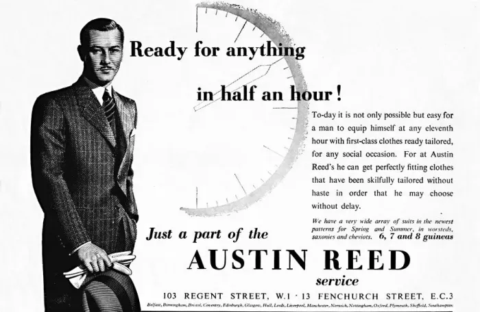 Framed Print : Austin Reed - Ready for anything in half an hour, 1937 Framed Print : Austin Reed - Ready for anything in half an hour, 1937