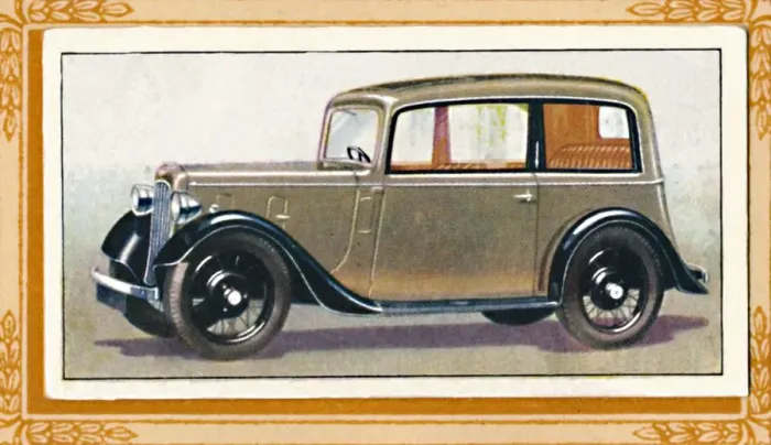 Framed Print : Austin Seven Ruby Saloon, c1936 Framed Print : Austin Seven Ruby Saloon, c1936