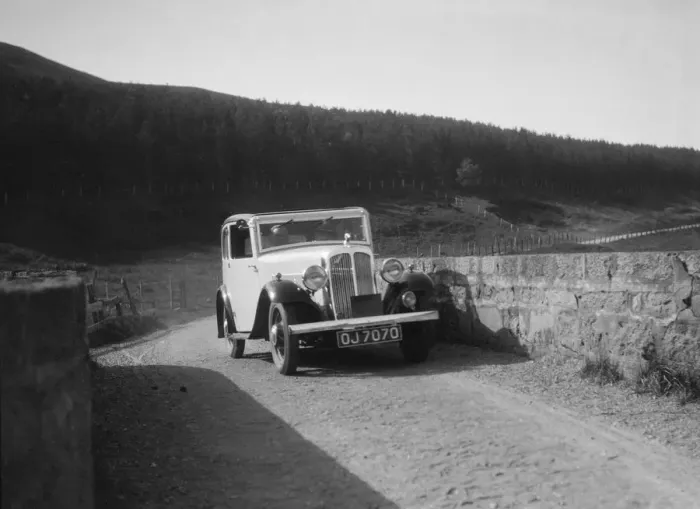 Framed Print : Austin Ten-Four 2-door saloon of JA Flewitt competing in the RSAC Scottish Rally, 1933 Framed Print : Austin Ten-Four 2-door saloon of JA Flewitt competing in the RSAC Scottish Rally, 1933