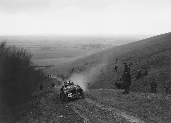 Framed Print : Austin Ulster competing in a trial, Crowell Hill, Chinnor, Oxfordshire, 1930s. Artist: Bill Brunell Framed Print : Austin Ulster competing in a trial, Crowell Hill, Chinnor, Oxfordshire, 1930s. Artist: Bill Brunell