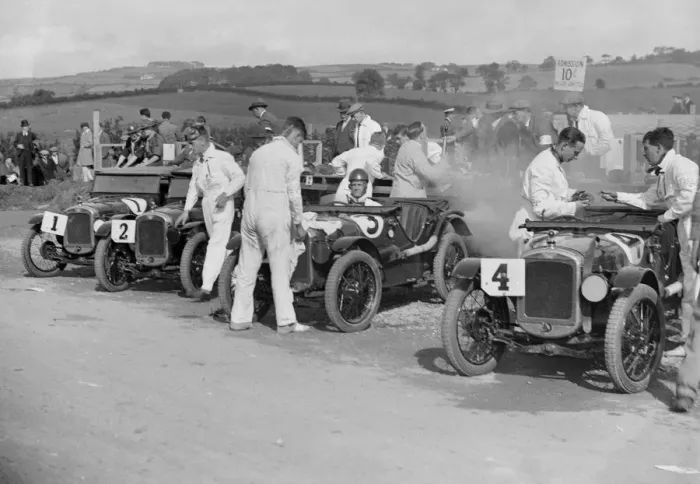 Framed Print : Austin Ulsters at the RAC TT Race, Ards Circuit, Belfast, 1929 Artist: Bill Brunell Framed Print : Austin Ulsters at the RAC TT Race, Ards Circuit, Belfast, 1929 Artist: Bill Brunell
