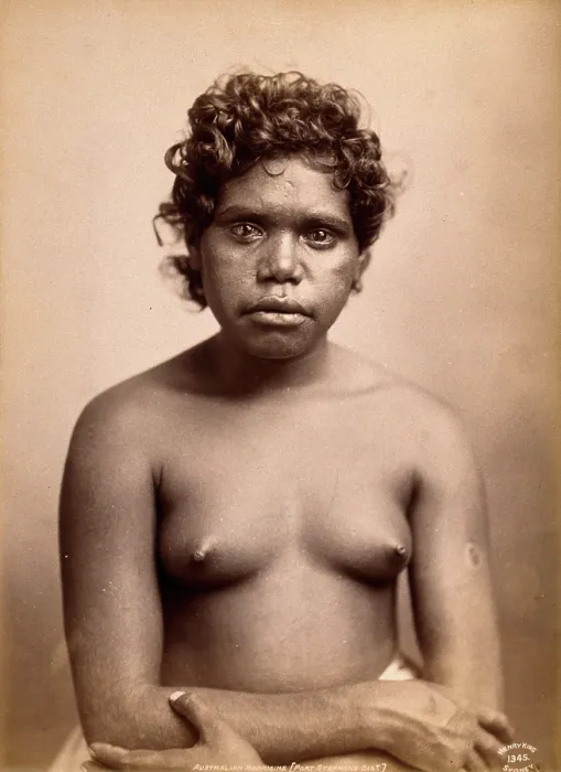 Framed Print : Australia: an Aboriginal woman, c1880s. Creator: Henry King Framed Print : Australia: an Aboriginal woman, c1880s. Creator: Henry King