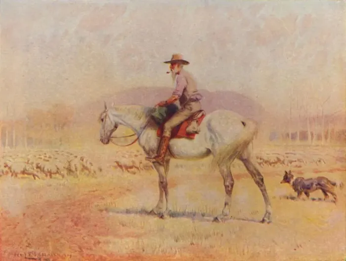 Framed Print : Australian Sheep-Farmer, 1924 Framed Print : Australian Sheep-Farmer, 1924