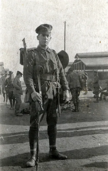 Framed Print : Australian soldier, either at Zeitoun or at Aerodrome, Egypt, 1916. Creator: Unknown Framed Print : Australian soldier, either at Zeitoun or at Aerodrome, Egypt, 1916. Creator: Unknown