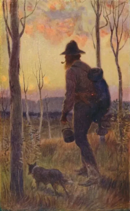 Framed Print : An Australian Sundowner, 1923. Creator: Unknown Framed Print : An Australian Sundowner, 1923. Creator: Unknown