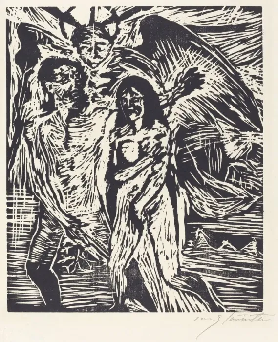 Framed Print : Austreibung aus dem Paradies (The Expulsion from Paradise), 1919. Creator: Lovis Corinth Framed Print : Austreibung aus dem Paradies (The Expulsion from Paradise), 1919. Creator: Lovis Corinth