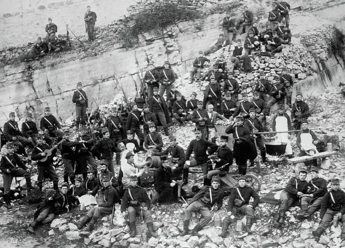 Framed Print : Austrian Army Camp, between c1910 and c1915. Creator: Bain News Service Framed Print : Austrian Army Camp, between c1910 and c1915. Creator: Bain News Service