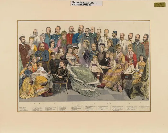 Framed Print : The Austrian Imperial Family, 1879. Creator: Anonymous Framed Print : The Austrian Imperial Family, 1879. Creator: Anonymous