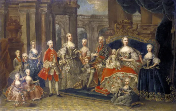 Framed Print : Austrian Imperial Family, c1764 Framed Print : Austrian Imperial Family, c1764