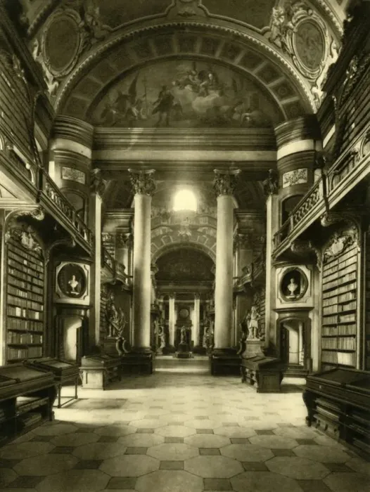 Framed Print : The Austrian National Library, Vienna, Austria, c1935. Creator: Unknown Framed Print : The Austrian National Library, Vienna, Austria, c1935. Creator: Unknown