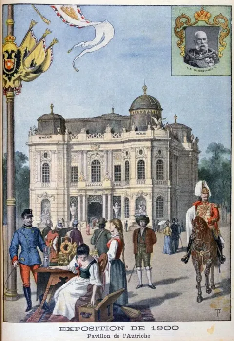 Framed Print : The Austrian pavilion at the Universal Exhibition of 1900, Paris, 1900 Framed Print : The Austrian pavilion at the Universal Exhibition of 1900, Paris, 1900