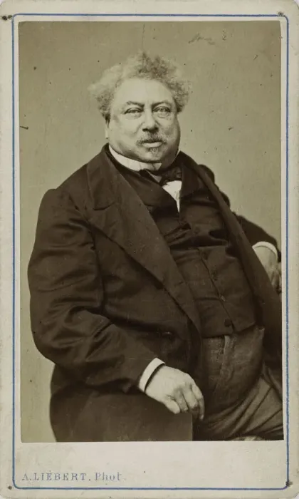 Framed Print : The author Alexandre Dumas pere (1802-1870), 1870. Creator: Liebert Framed Print : The author Alexandre Dumas pere (1802-1870), 1870. Creator: Liebert