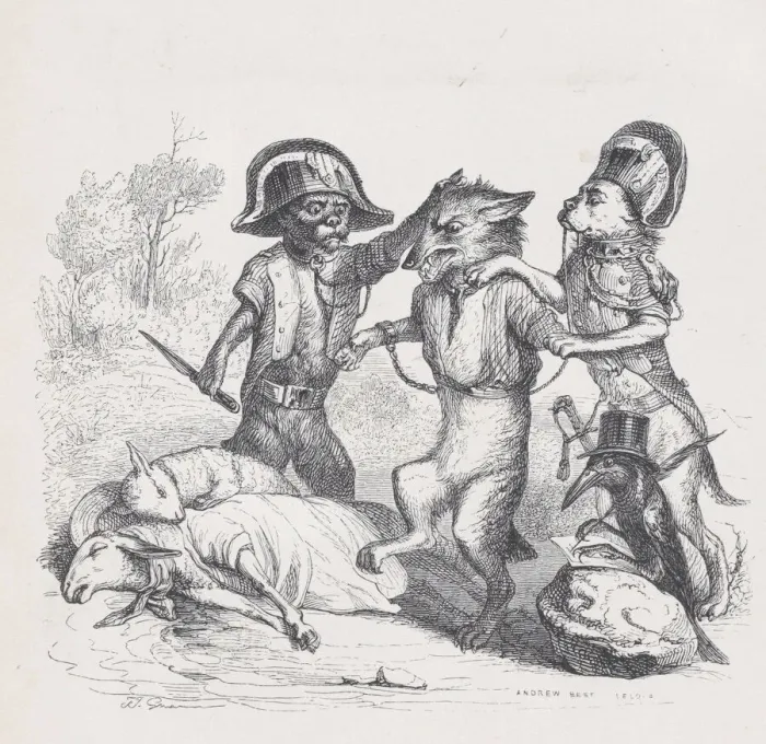 Framed Print : The author of this attack is a delicate little wolf from Scenes from the Private an Framed Print : The author of this attack is a delicate little wolf from Scenes from the Private an
