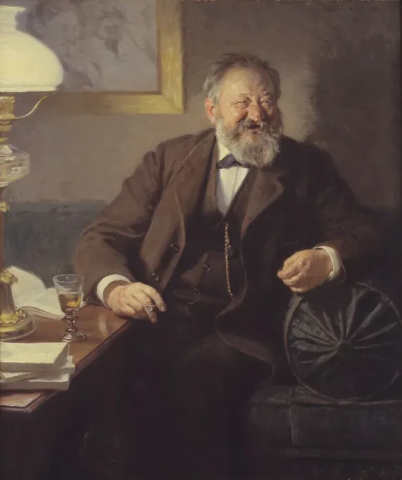Framed Print : The Author Sophus Schandorph, 1895. Creator: Peder Severin Kroyer Framed Print : The Author Sophus Schandorph, 1895. Creator: Peder Severin Kroyer